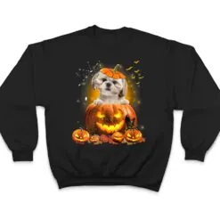 Shih Tzu Pumpkin Funny Cute Dog Lover Halloween T Shirt Shih Tzu Pumpkin Funny Cute Dog Lover Halloween T Shirt