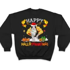 Siamese Cat Halloween Hanksgiving Christmas Hallothanksmas T Shirt Siamese Cat Halloween Hanksgiving Christmas Hallothanksmas T Shirt
