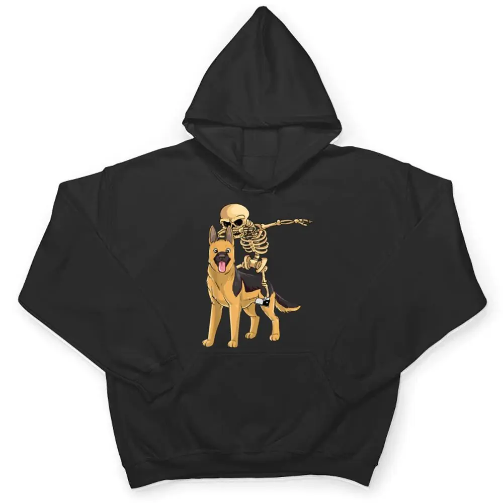 Skeleton-Riding-German-Shepherd-Lazy-Halloween-Costume-Dog-T-Shirt-3 Skeleton Riding German Shepherd Lazy Halloween Costume Dog T Shirt