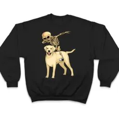 Skeleton Riding Labrador Lazy Halloween Costume Cute Lab Dog T Shirt Skeleton Riding Labrador Lazy Halloween Costume Cute Lab Dog T Shirt
