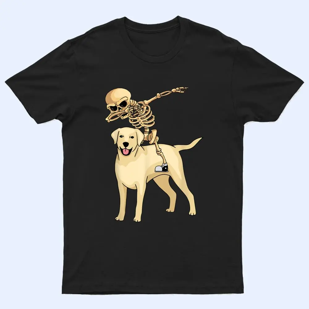 Skeleton Riding Labrador Lazy Halloween Costume Cute Lab Dog T Shirt Skeleton Riding Labrador Lazy Halloween Costume Cute Lab Dog T Shirt