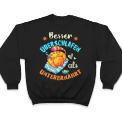 Sleep Cat Funny Pajama In German T Shirt