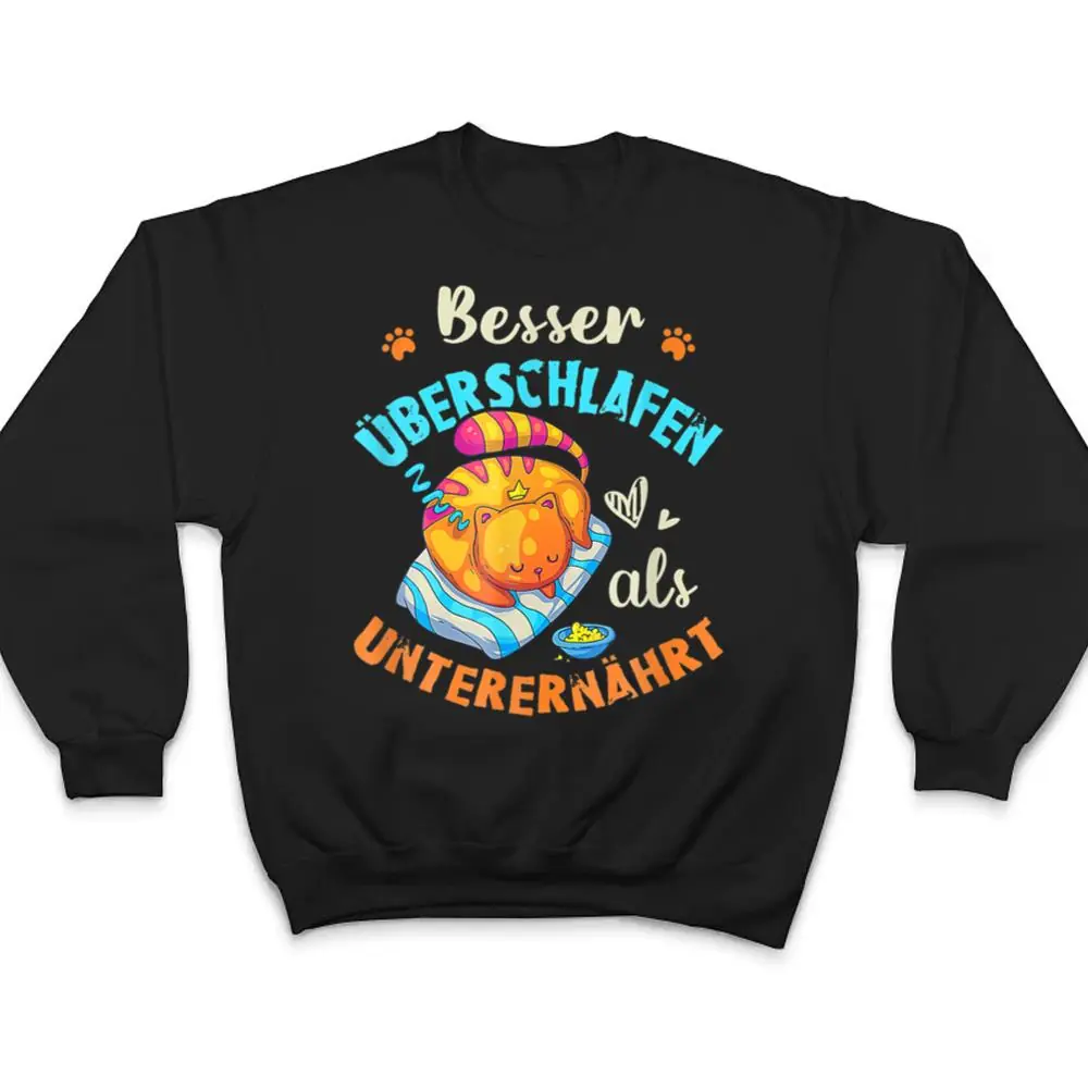 Sleep Cat Funny Pajama In German T Shirt