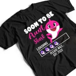 Soon To Be Aunt Shark Est Pregnancy Announcement T Shirt Soon To Be Aunt Shark Est Pregnancy Announcement T Shirt