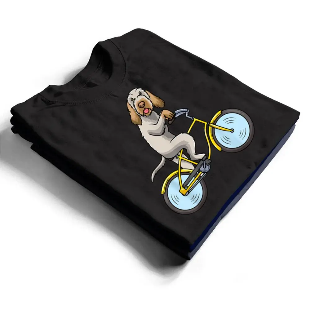 Spinone-Italiano-Dog-Bike-Bracco-Spinoso-T-Shirt-1 Spinone Italiano Dog Bike Bracco Spinoso T Shirt