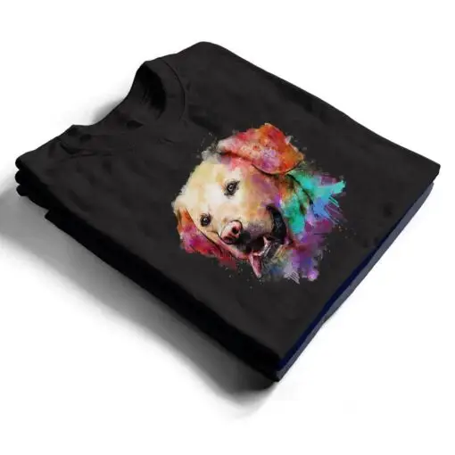 Splash Art Labrador Retriever Funny Dog Animal Lover Novelty T Shirt