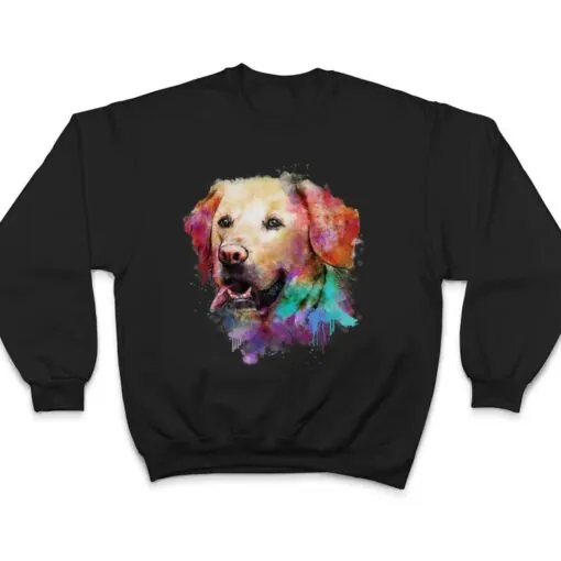 Splash Art Labrador Retriever Funny Dog Animal Lover Novelty T Shirt