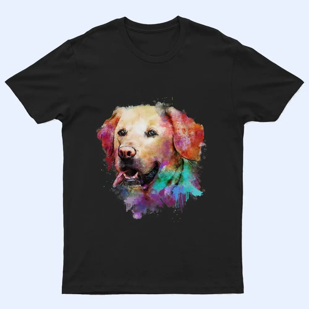 Splash Art Labrador Retriever Funny Dog Animal Lover Novelty T Shirt Splash Art Labrador Retriever Funny Dog Animal Lover Novelty T Shirt