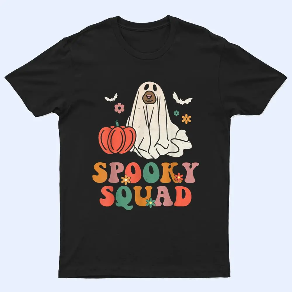 Spooky Squad Dog Boo Pumpkin Ghost Halloween Groovy Retro T Shirt Spooky Squad Dog Boo Pumpkin Ghost Halloween Groovy Retro T Shirt