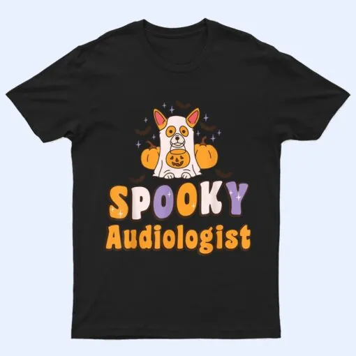 Spooky audiologist dog Halloween costume T Shirt