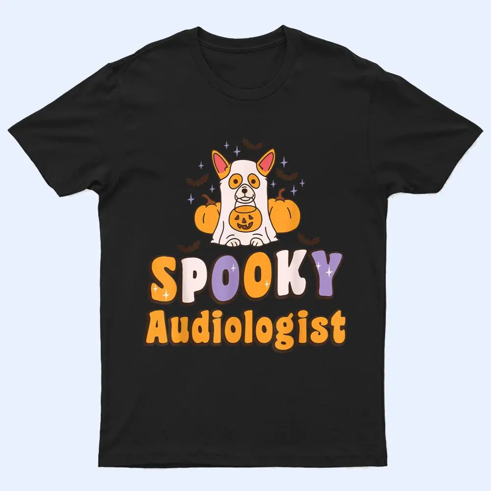 Spooky audiologist dog Halloween costume T Shirt Spooky audiologist dog Halloween costume T Shirt
