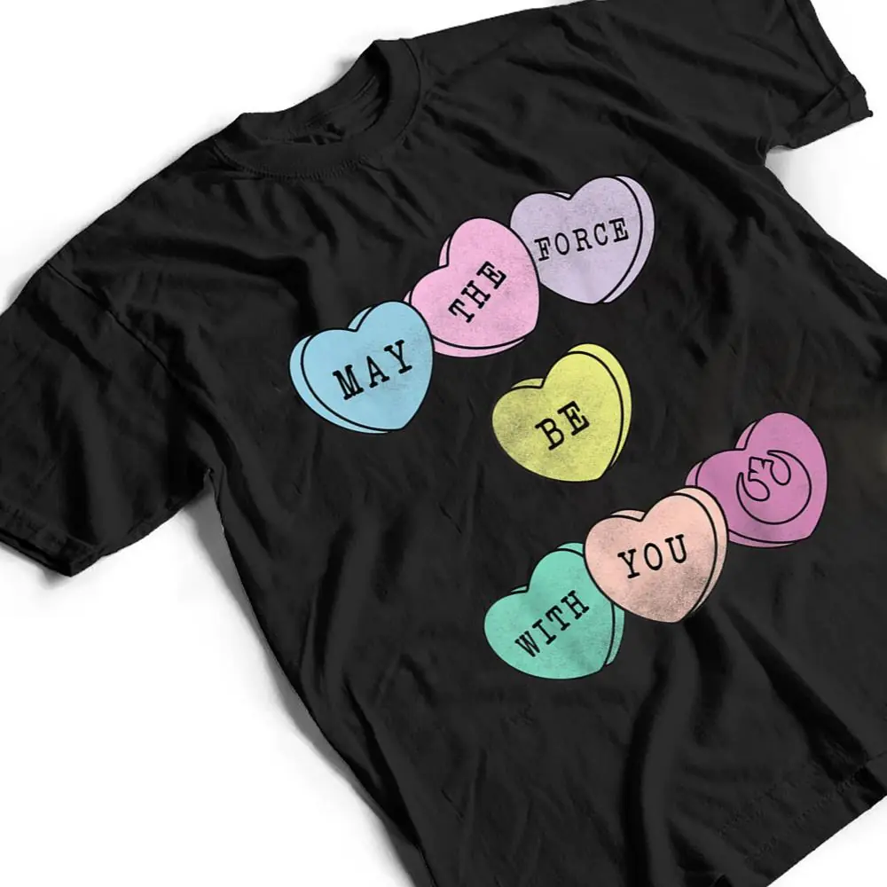 Star-Wars-Candy-Hearts-Force-Valentines-Graphic-T-Shirt-2 Star Wars Candy Hearts Force Valentine's Graphic T Shirt