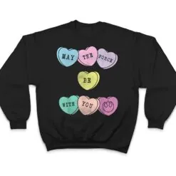 Star Wars Candy Hearts Force Valentine's Graphic T Shirt Star Wars Candy Hearts Force Valentine's Graphic T Shirt
