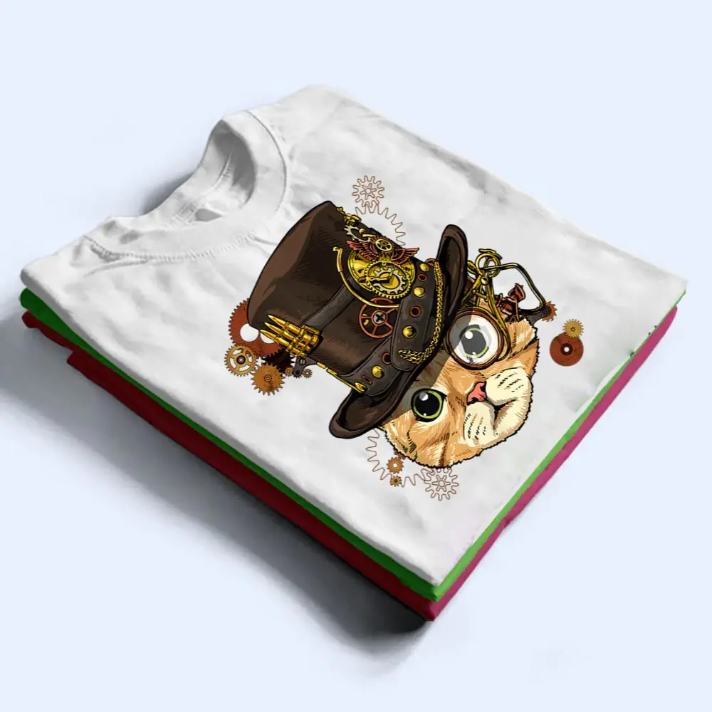 Steampunk-Gothic-Cat-Kitten-Mechanical-Animal-Pet-Cat-Lover-T-Shirt-1 Steampunk Gothic Cat Kitten Mechanical Animal Pet Cat Lover T Shirt