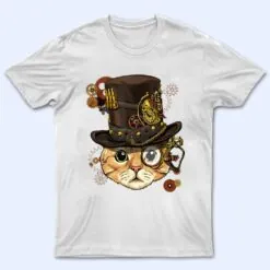 Steampunk Gothic Cat Kitten Mechanical Animal Pet Cat Lover T Shirt