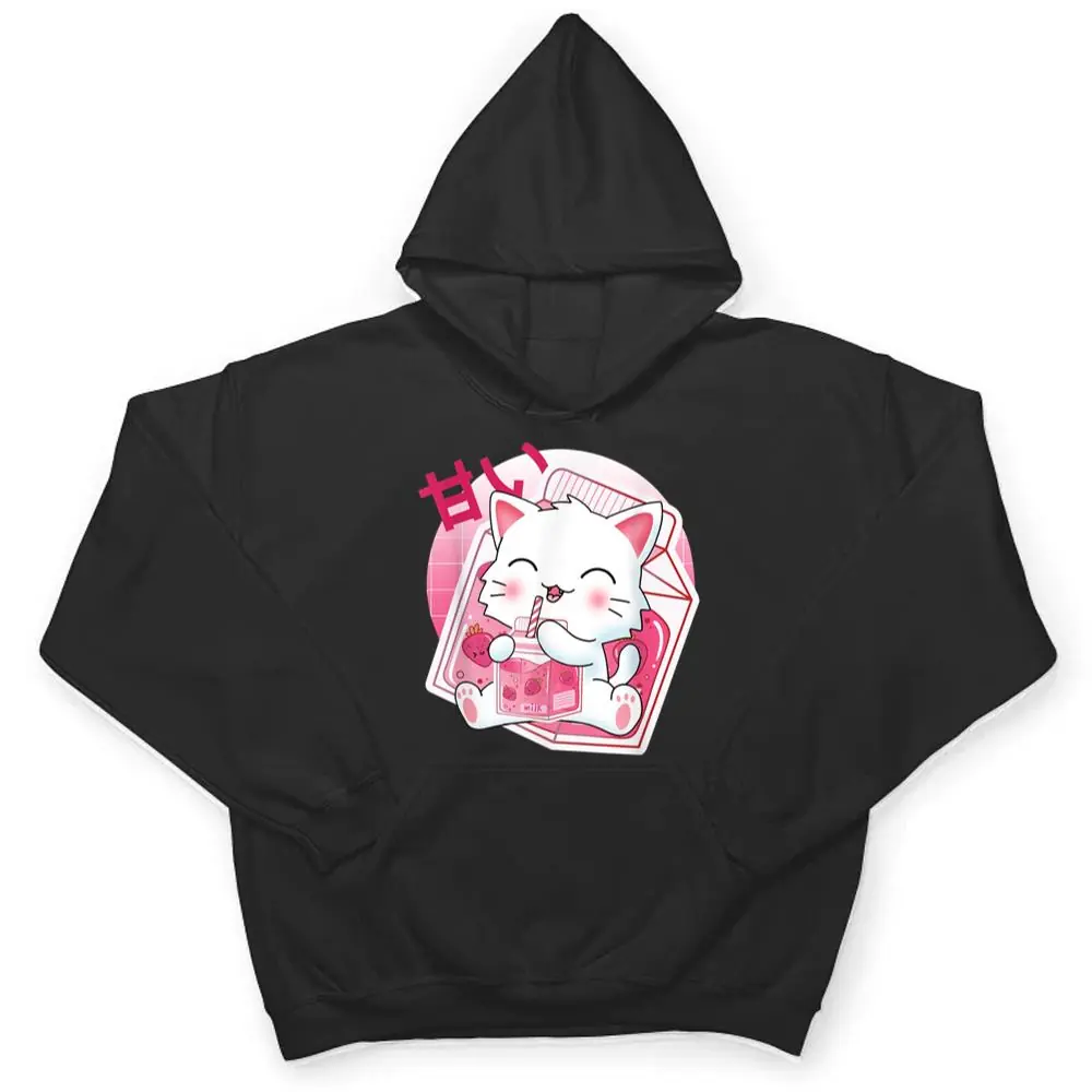 Strawberry-Milk-Cat-Cute-Kawaii-Kitten-Anime-Gift-Ver-2-T-Shirt-3 Strawberry Milk Cat Cute Kawaii Kitten Anime Gift Ver 2 T Shirt