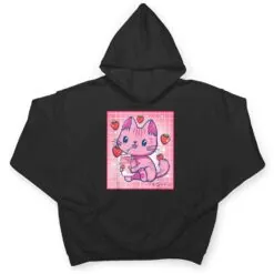 Strawberry Shake Strawberry Milk Cat Kawaii Neko Girls Anime T Shirt Strawberry Shake Strawberry Milk Cat Kawaii Neko Girls Anime T Shirt