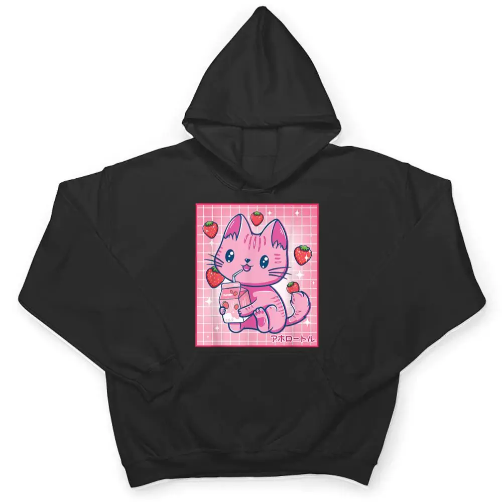 Strawberry-Shake-Strawberry-Milk-Cat-Kawaii-Neko-Girls-Anime-T-Shirt-3 Strawberry Shake Strawberry Milk Cat Kawaii Neko Girls Anime T Shirt