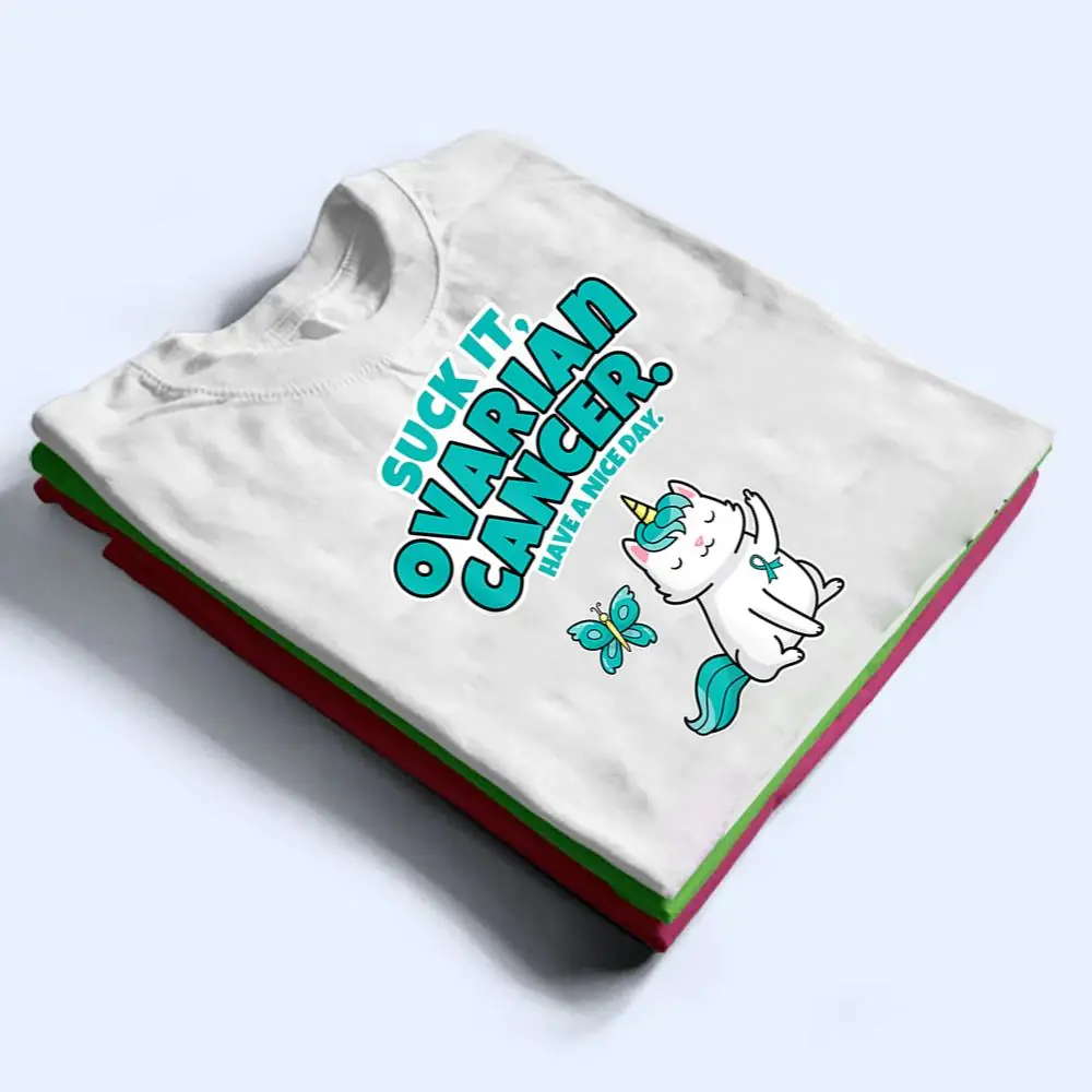 Suck-It-Ovarian-Cancer-Unicorn-Cat-Butterfly-T-Shirt-1 Suck It Ovarian Cancer Unicorn Cat Butterfly T Shirt