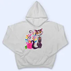 Sugar Skull Cat Halloween Day Of The Dead Dia De Los Muertos T Shirt Sugar Skull Cat Halloween Day Of The Dead Dia De Los Muertos T Shirt