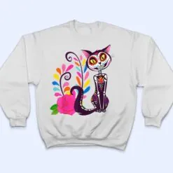 Sugar Skull Cat Halloween Day Of The Dead Dia De Los Muertos T Shirt Sugar Skull Cat Halloween Day Of The Dead Dia De Los Muertos T Shirt
