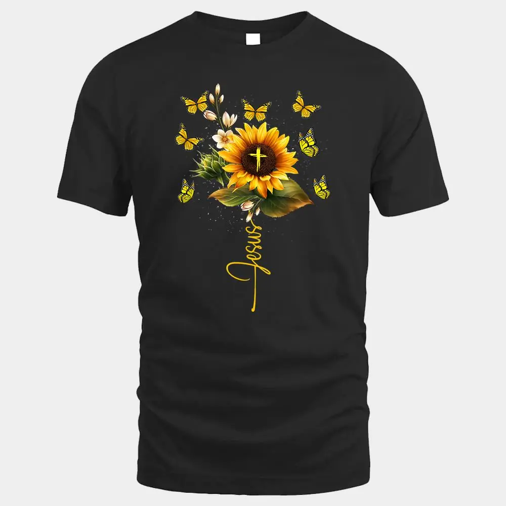 Sunflower Jesus Cross Butterflies Art Religious Christian Sunflower Jesus Cross Butterflies Art Religious Christian