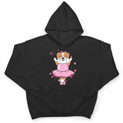 Sweet pink Ballerina English Bulldog Dog Ballett in Tutu T Shirt