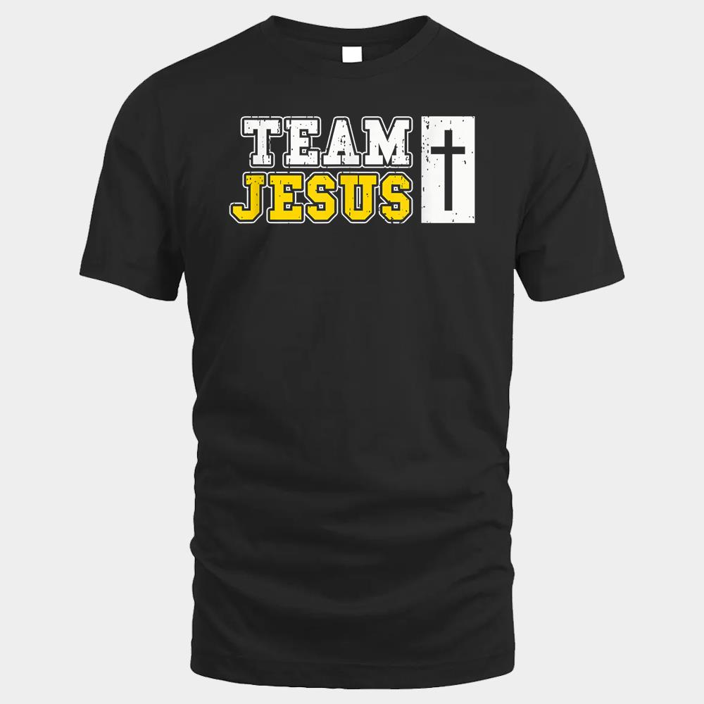 TEAM JESUS Funny Christian, Biblical Bible Humor T-Shirt - For All Your ...