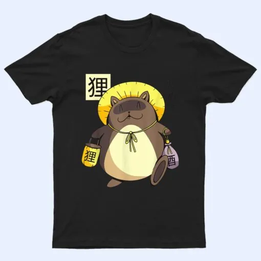 Tanuki Yokai Japanese Clothes Kawaii Raccoon Dog Aesthetic T Shirt