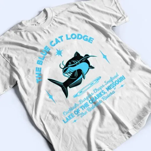 The Blue Cat Lodge lake of the ozarks Missouri classic fish T Shirt