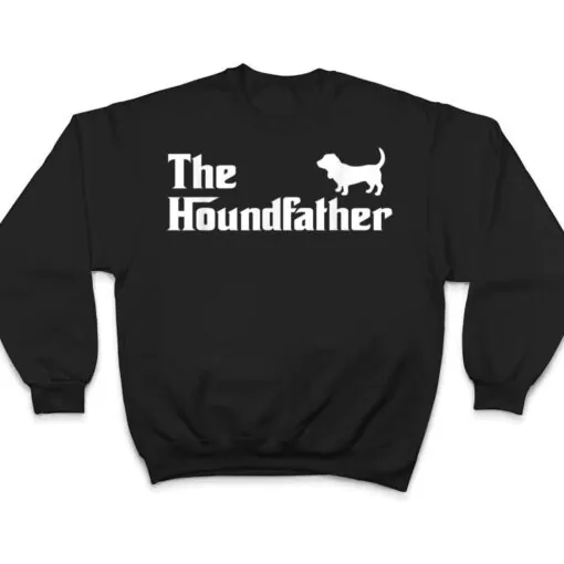 The Houndfather Basset Hound Dad Funny Dog Gifts T Shirt