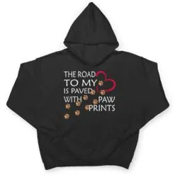 The Way To My Heart - Cute Dogs Love Paw Print T Shirt The Way To My Heart - Cute Dogs Love Paw Print T Shirt