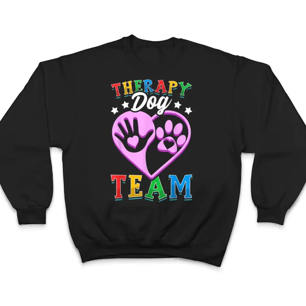 Therapy-Dog-Team-Clothing-Colorful-Design-For-School-Visit-T-Shirt-4 Therapy Dog Team Clothing Colorful Design For School Visit T Shirt