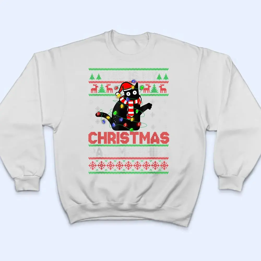 This-Is-My-Christmas-Pajama-Black-Cat-Lover-Christmas-Ver-2-T-Shirt-4 This Is My Christmas Pajama Black Cat Lover Christmas Ver 2 T Shirt