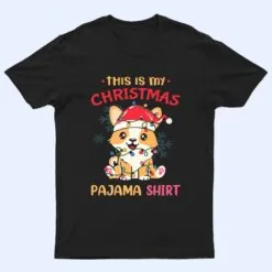This Is My Christmas Pajama  Corgi Tree Light Dog Xmas T Shirt
