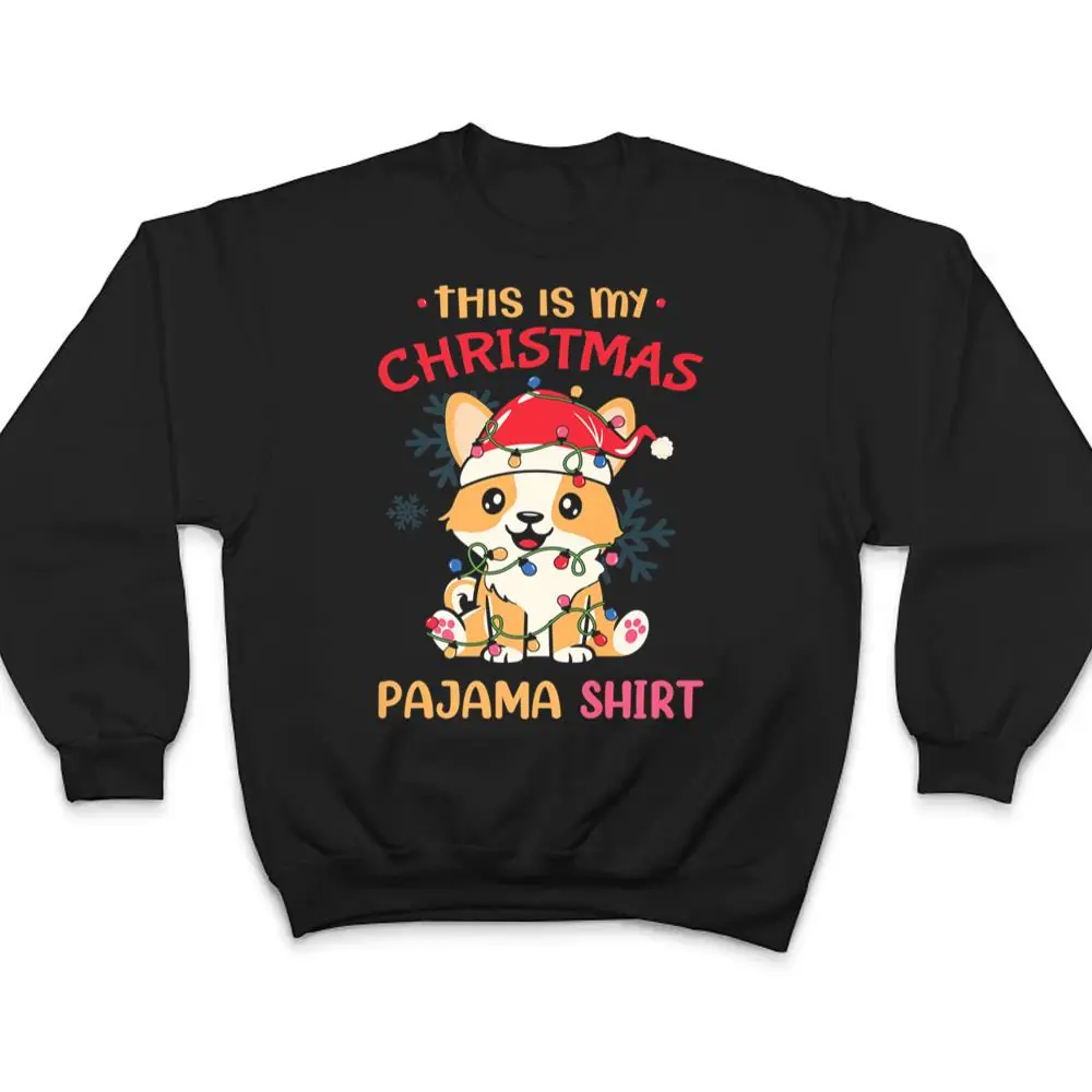 This-Is-My-Christmas-Pajama-Corgi-Tree-Light-Dog-Xmas-T-Shirt-4 This Is My Christmas Pajama Corgi Tree Light Dog Xmas T Shirt