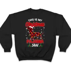 This Is My Christmas Pajama Santa Dachshund Dog Plaid T Shirt This Is My Christmas Pajama Santa Dachshund Dog Plaid T Shirt