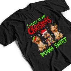 This Is My Christmas Pajama Yorkie Dog Funny Xmas T Shirt
