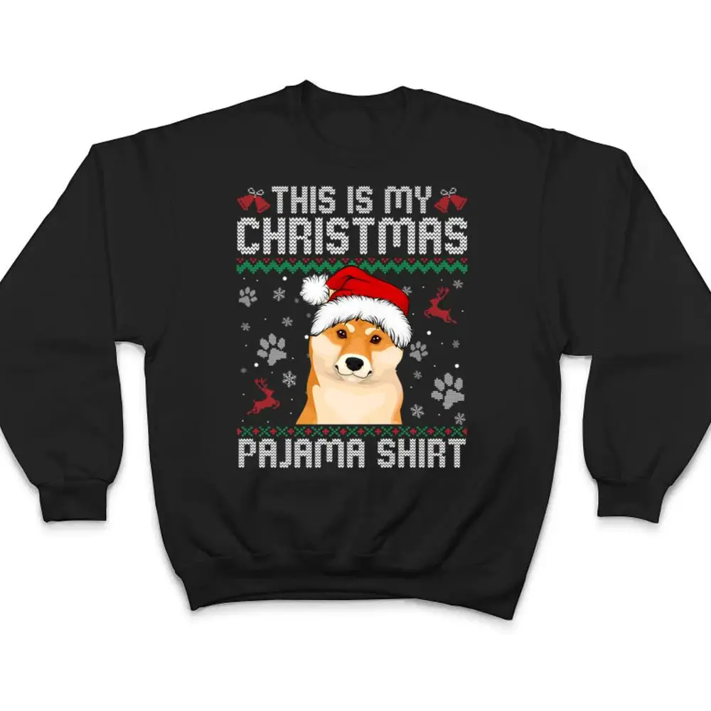 This-Is-My-Christmas-Shiba-Inu-Dog-Pajama-Merry-Xmas-T-Shirt-4 This Is My Christmas Shiba Inu Dog Pajama Merry Xmas T Shirt