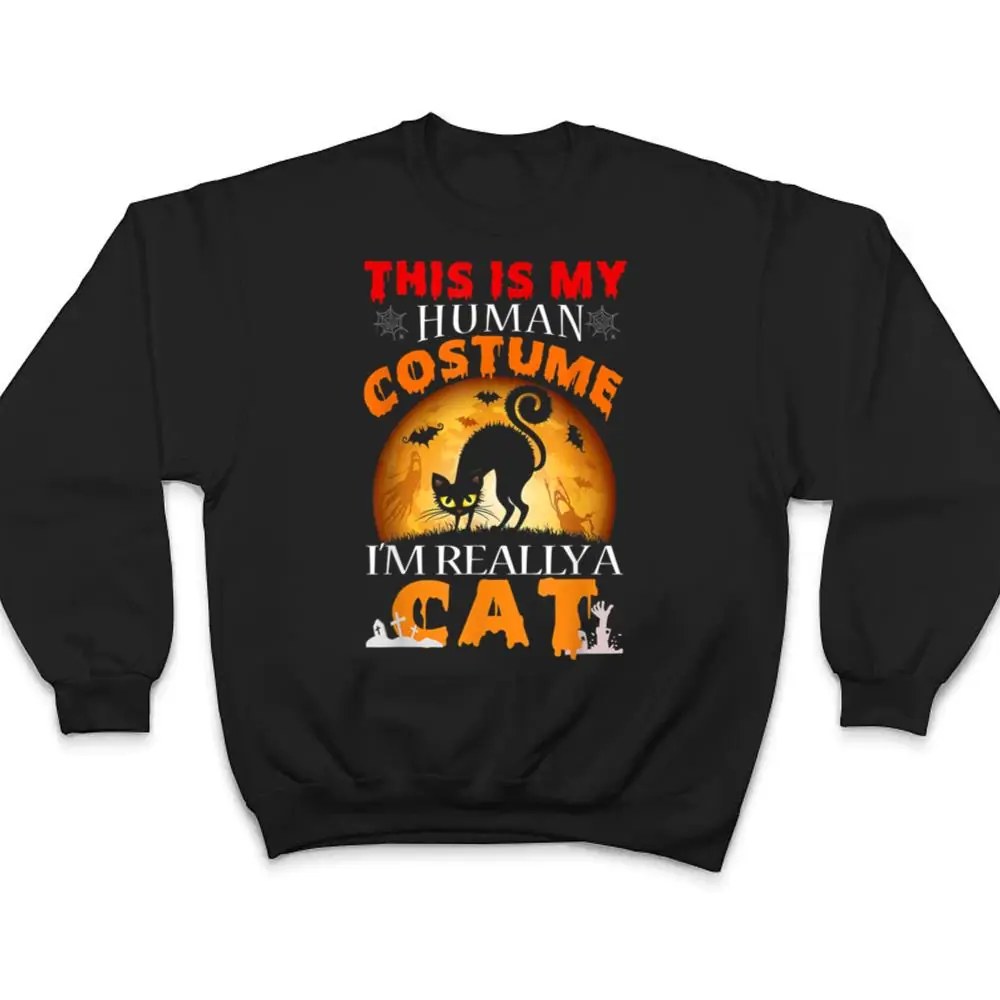 This-Is-My-Human-Costume-Im-Really-A-Cat-Pumkin-Halloween-T-Shirt-4 This Is My Human Costume I'm Really A Cat Pumkin Halloween T Shirt