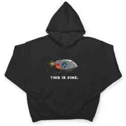 This is Fine - Laika Dog T Shirt This is Fine - Laika Dog T Shirt