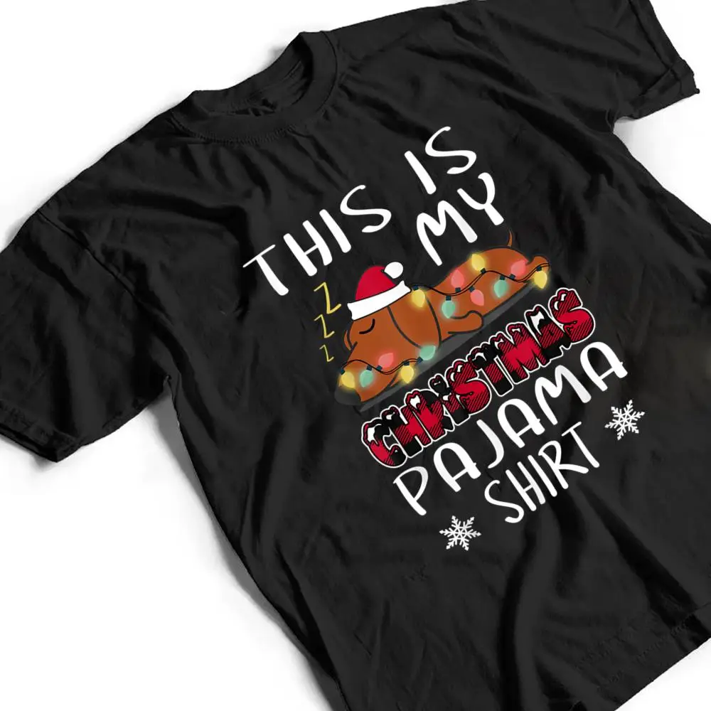 This-is-My-Christmas-Pajama-Merry-Christmas-Red-Plaid-Dog-T-Shirt-2 This is My Christmas Pajama Merry Christmas Red Plaid Dog T Shirt
