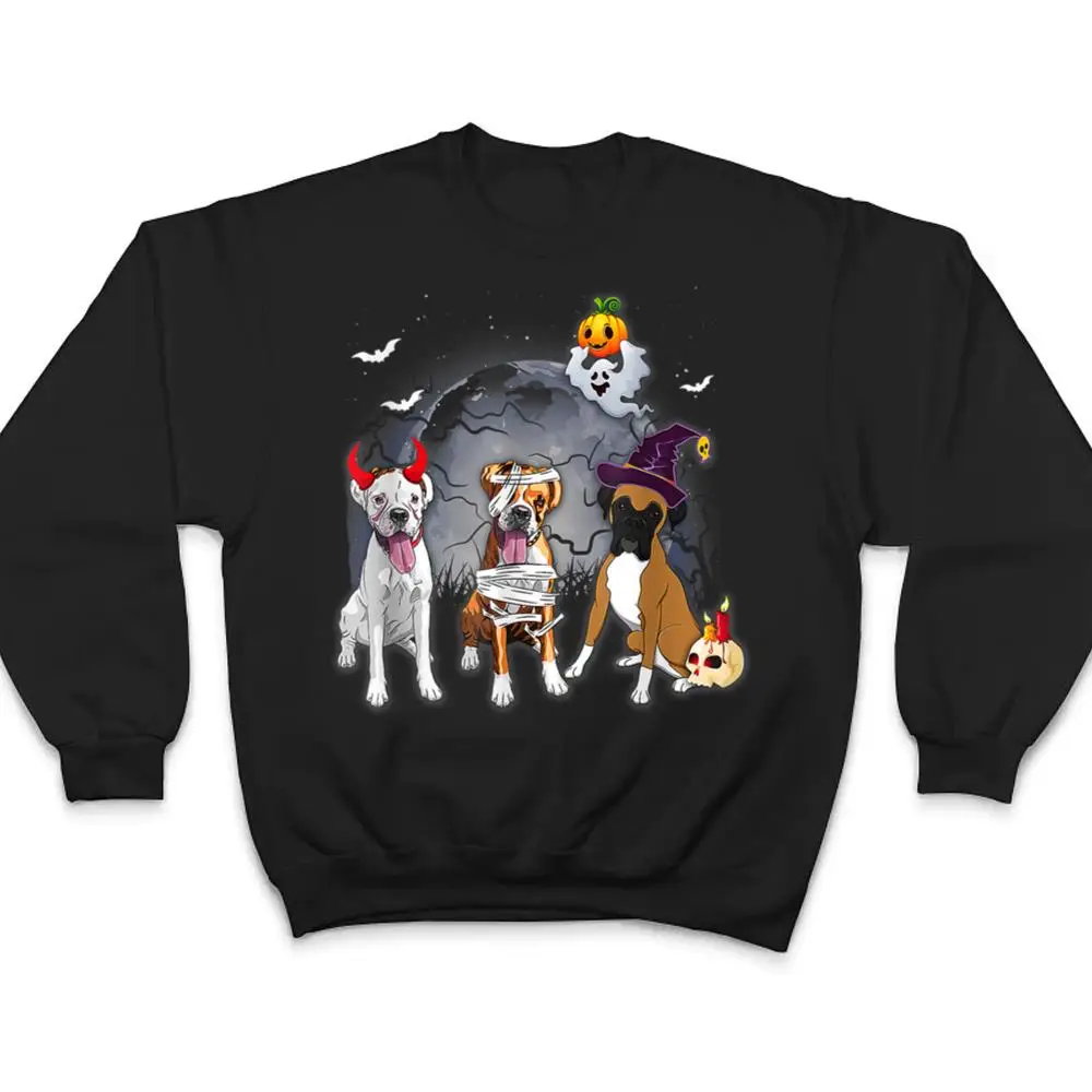 Three-Boxers-Dog-in-The-Moon-Halloween-Costume-men-women-T-Shirt-4 Three Boxers Dog in The Moon Halloween Costume men women T Shirt