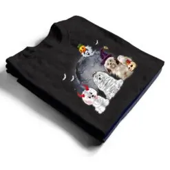 Three Havaneses Dog in The Moon Halloween Costume T Shirt Three Havaneses Dog in The Moon Halloween Costume T Shirt