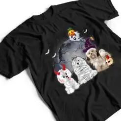 Three Havaneses Dog in The Moon Halloween Costume T Shirt Three Havaneses Dog in The Moon Halloween Costume T Shirt