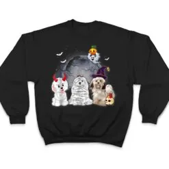 Three Havaneses Dog in The Moon Halloween Costume T Shirt Three Havaneses Dog in The Moon Halloween Costume T Shirt