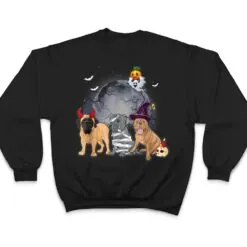 Three Mastiffs Dog in The Moon Halloween Costume T Shirt Three Mastiffs Dog in The Moon Halloween Costume T Shirt