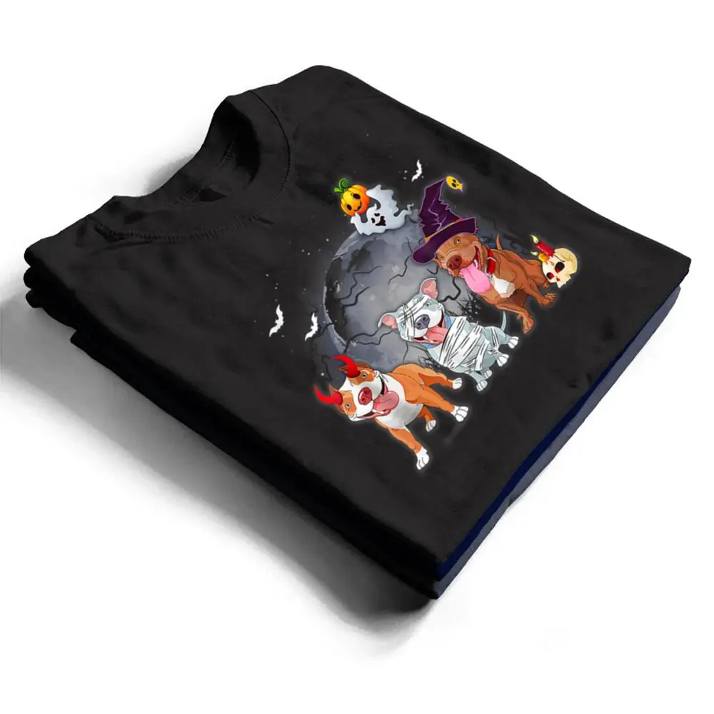 Three-Pitbulls-Dog-in-The-Moon-Halloween-Costume-T-Shirt-1 Three Pitbulls Dog in The Moon Halloween Costume T Shirt