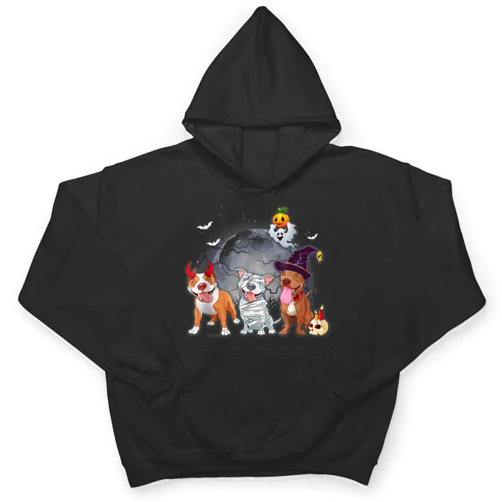 Three-Pitbulls-Dog-in-The-Moon-Halloween-Costume-T-Shirt-3 Three Pitbulls Dog in The Moon Halloween Costume T Shirt