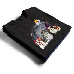 Three Shih Tzus Dog in The Moon Halloween Costume T Shirt Three Shih Tzus Dog in The Moon Halloween Costume T Shirt